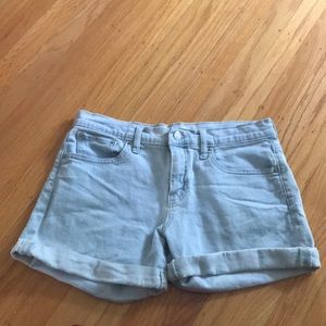 Lightly worn gap light wash jean shorts